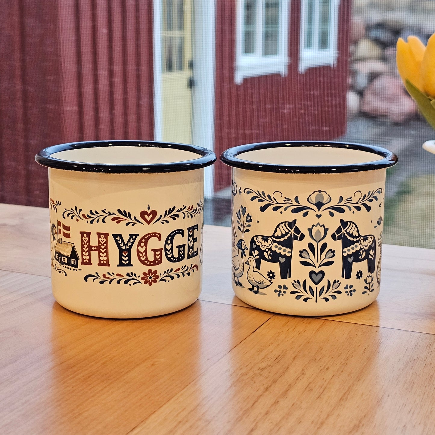 Enamel Mug- Dala Horse
