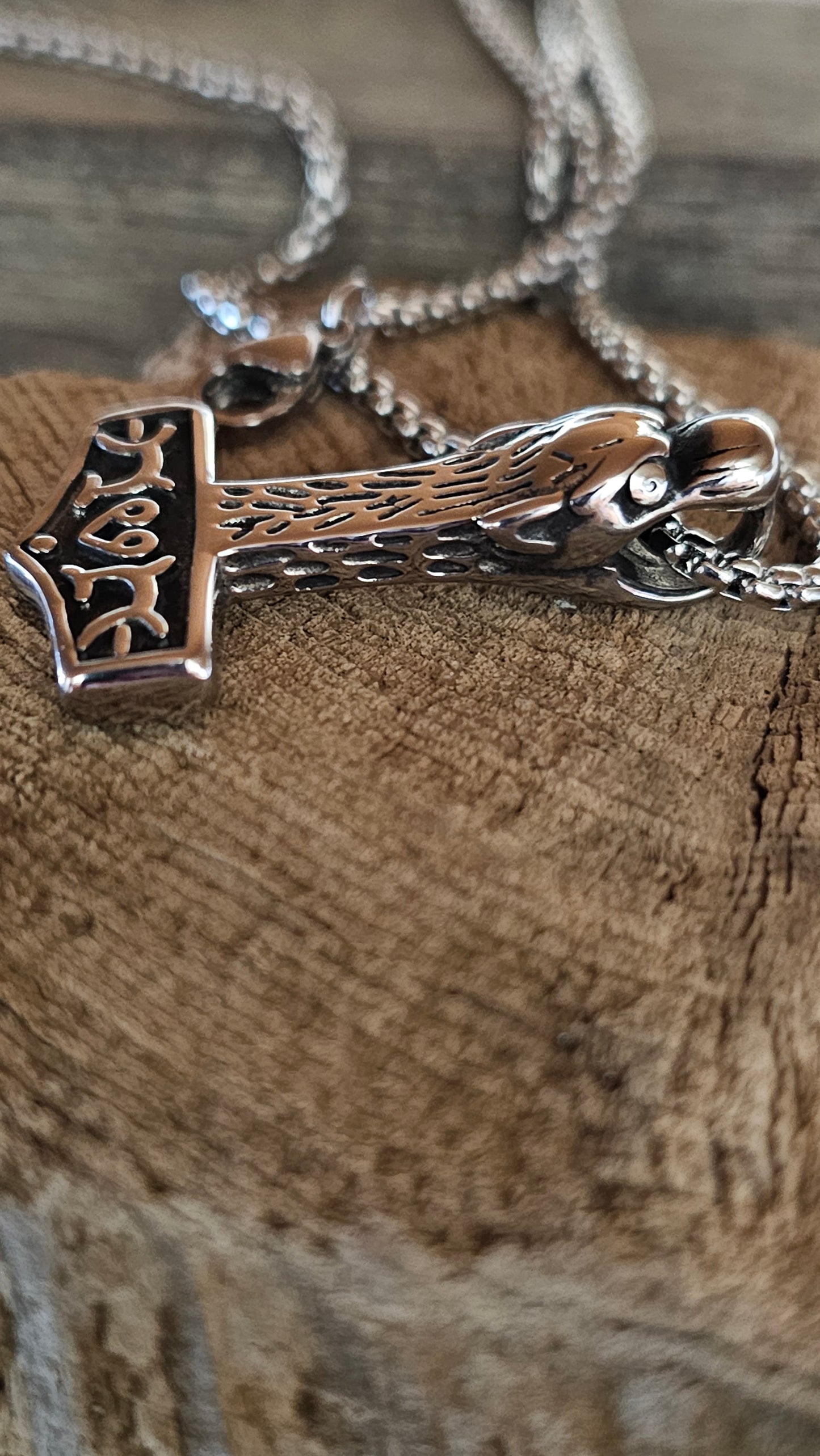 Thor's Hammer- Wolf Head