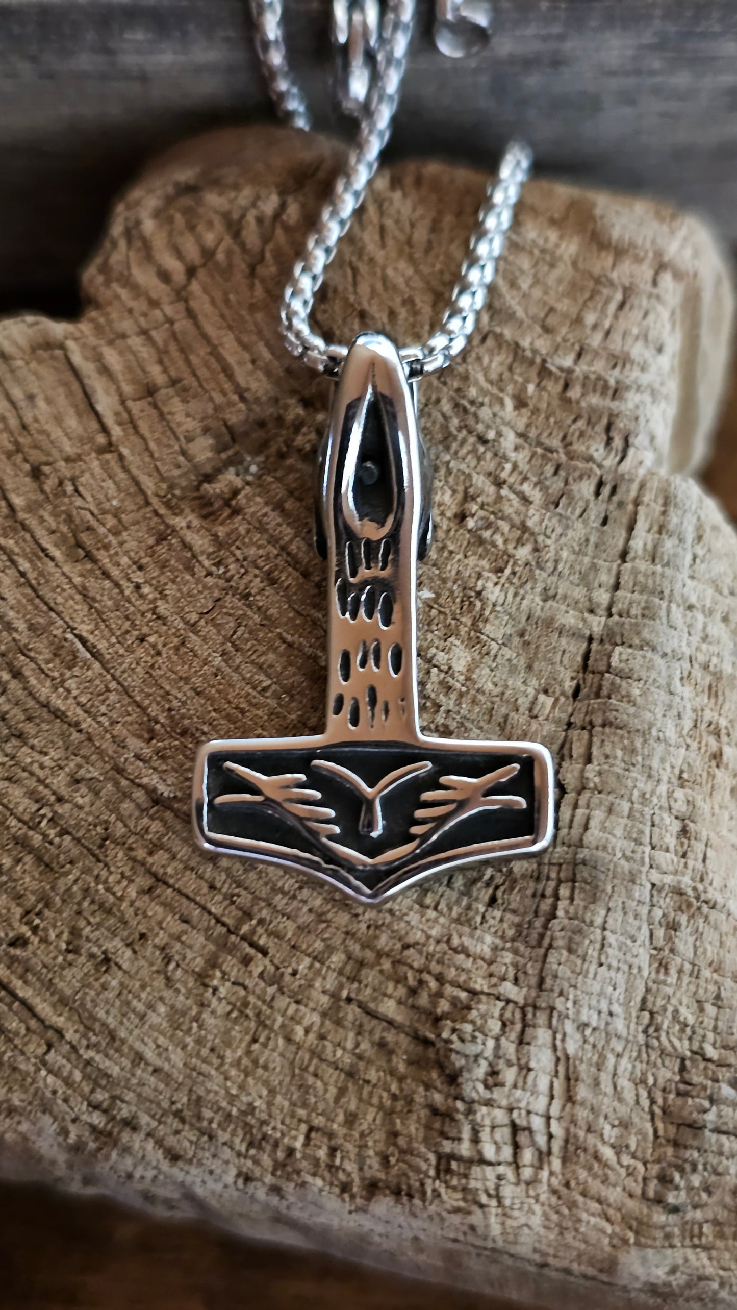 Thor's Hammer- Wolf Head