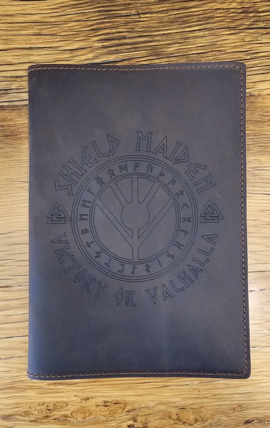 Genuine Leather Journal- Shield Maiden