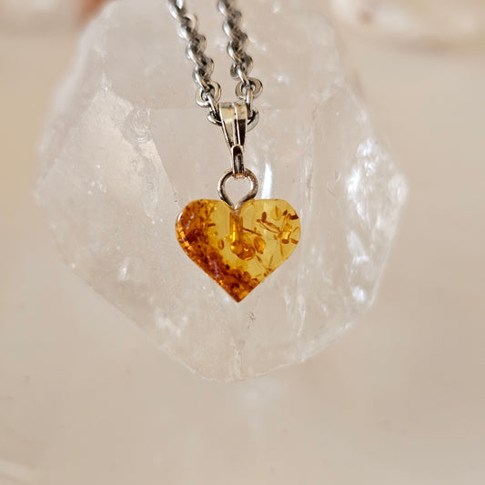 Genuine Amber Heart