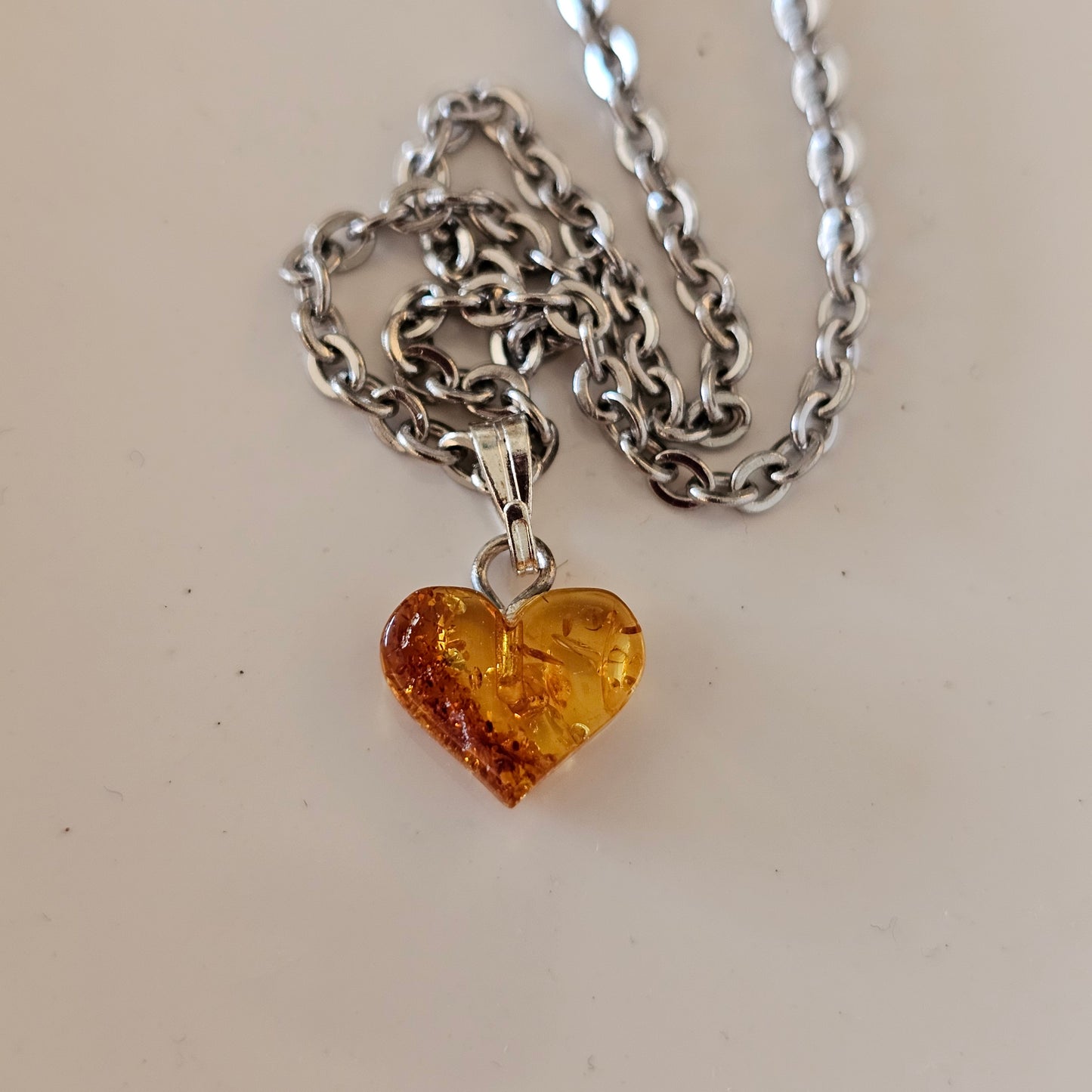 Genuine Amber Heart