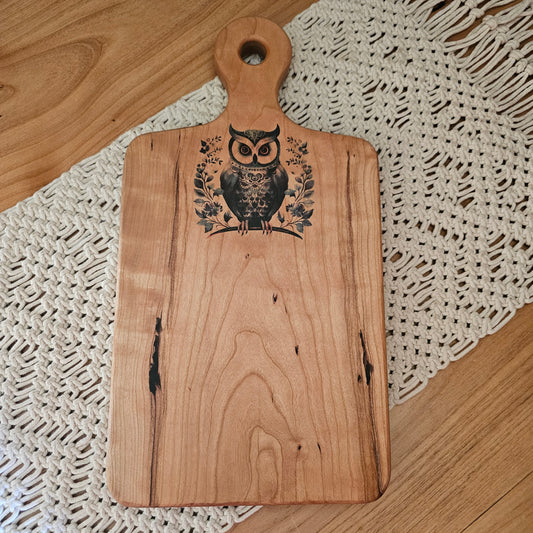 Folk Art Charcuterie Board- Cherry 18"x9.5"