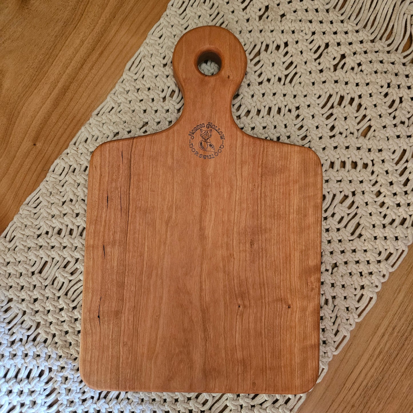 Folk Art Charcuterie Board- Cherry 15"x9.5"