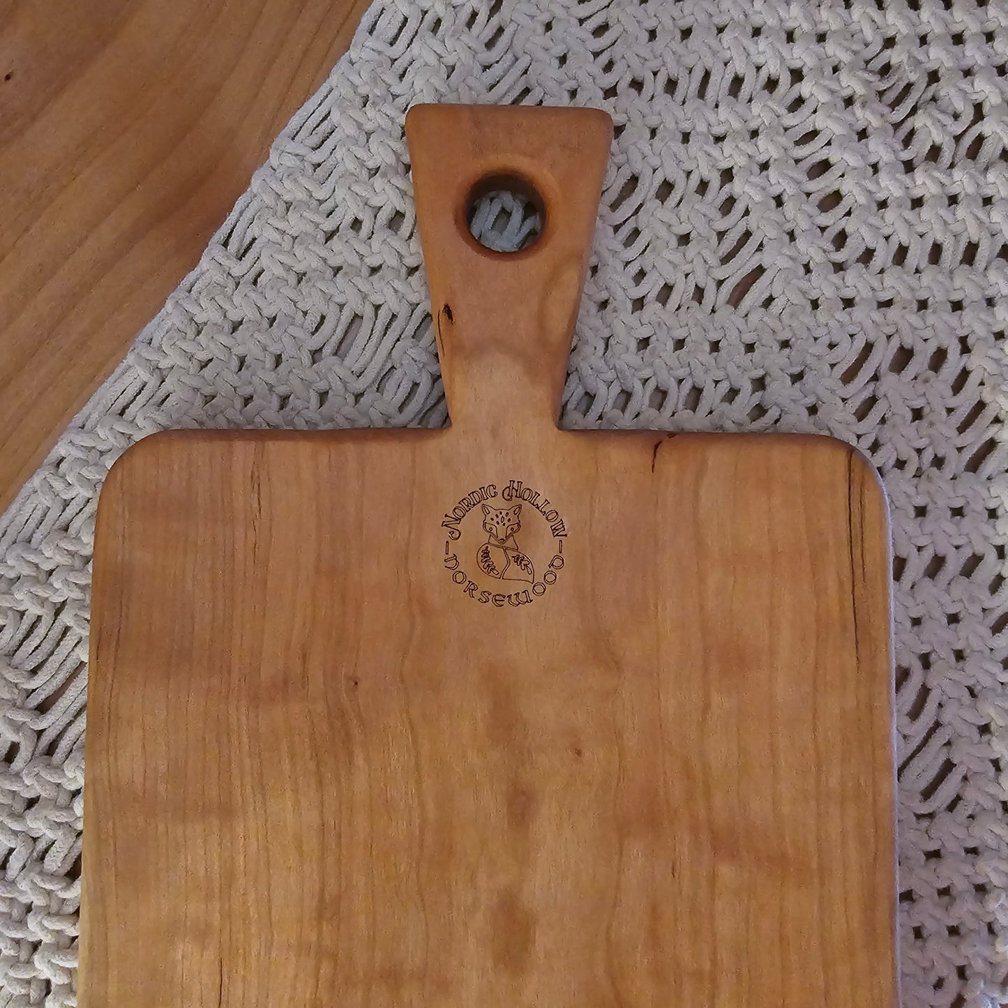 Folk Art Charcuterie Board- Cherry 16.5"x9.5"