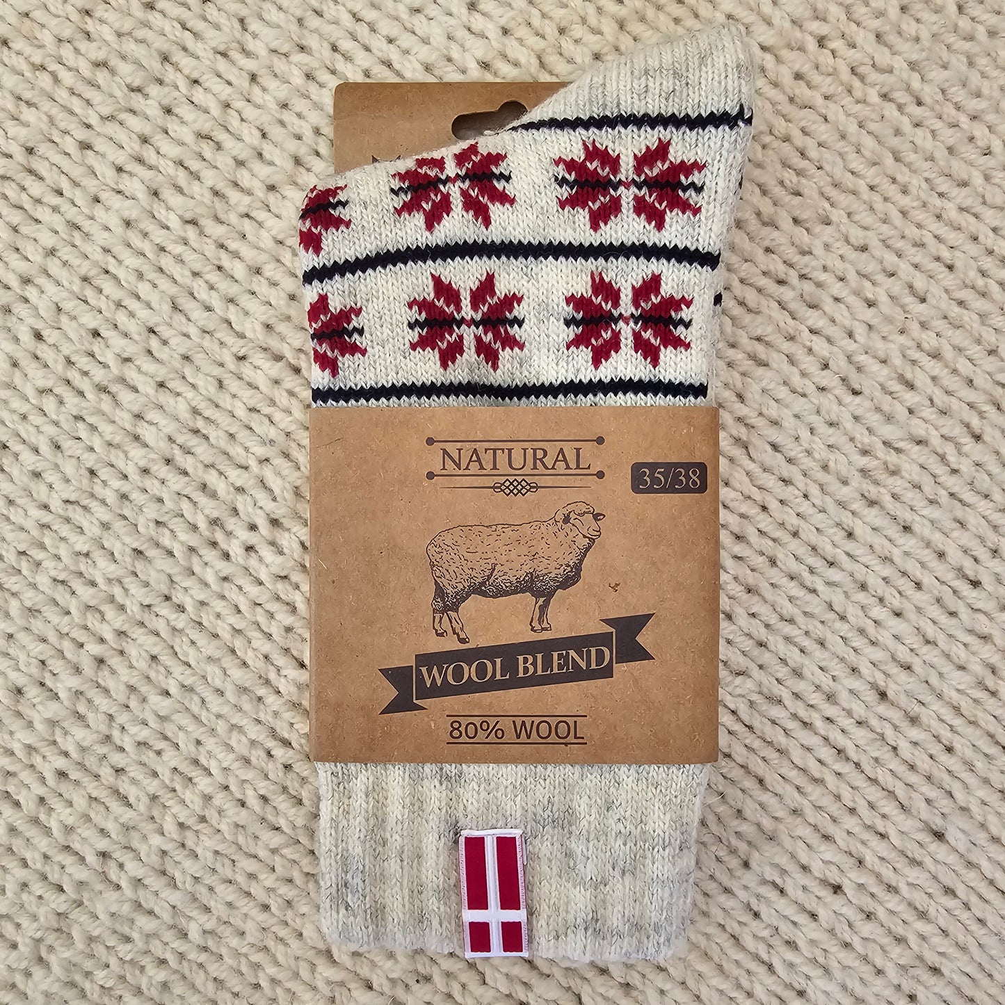 Wool Socks- Red