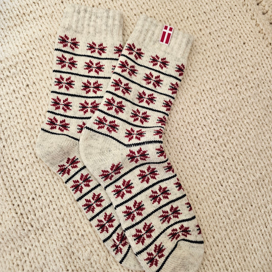 Wool Socks- Red