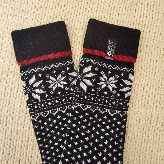 Wool Socks-Navy