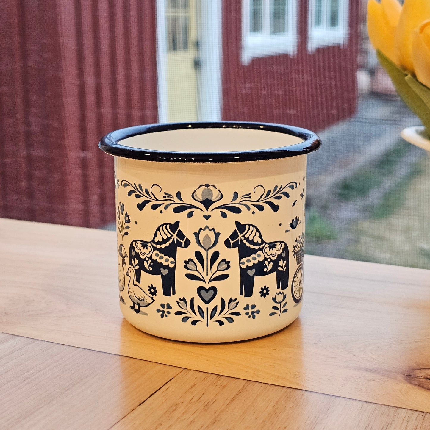 Enamel Mug- Dala Horse