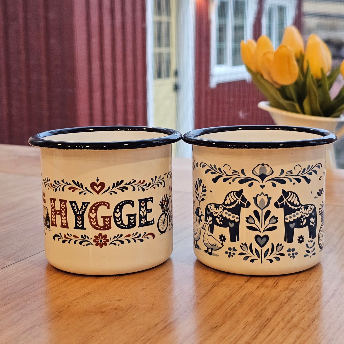 Enamel Mug- Dala Horse