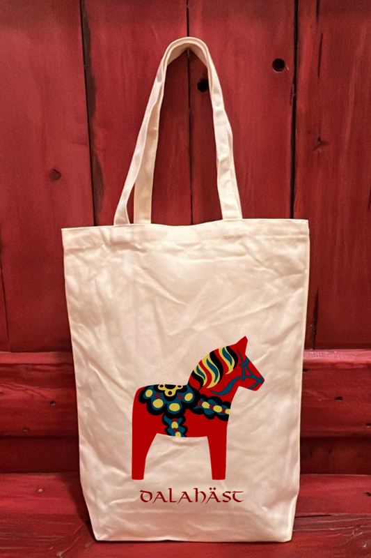 Tote Bag 15" X 14" Dalla Horse Red