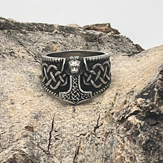 Ring - Thor's Hammer (Mjølnir) Size 7-15