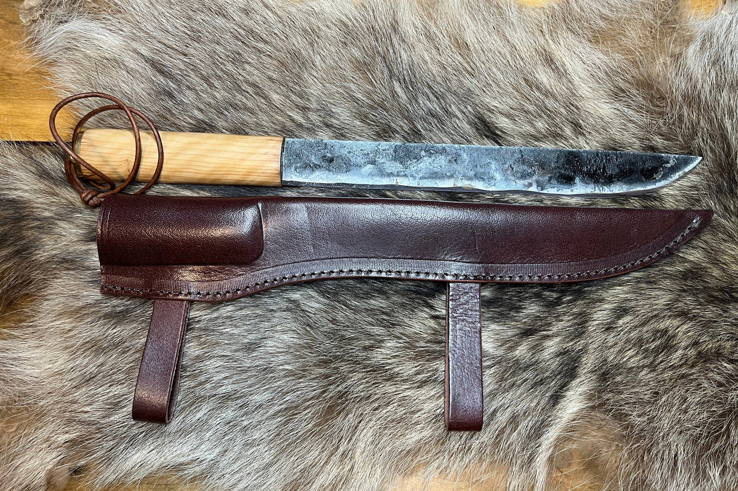 Viking Seax 16.5" Olive Wood Handle