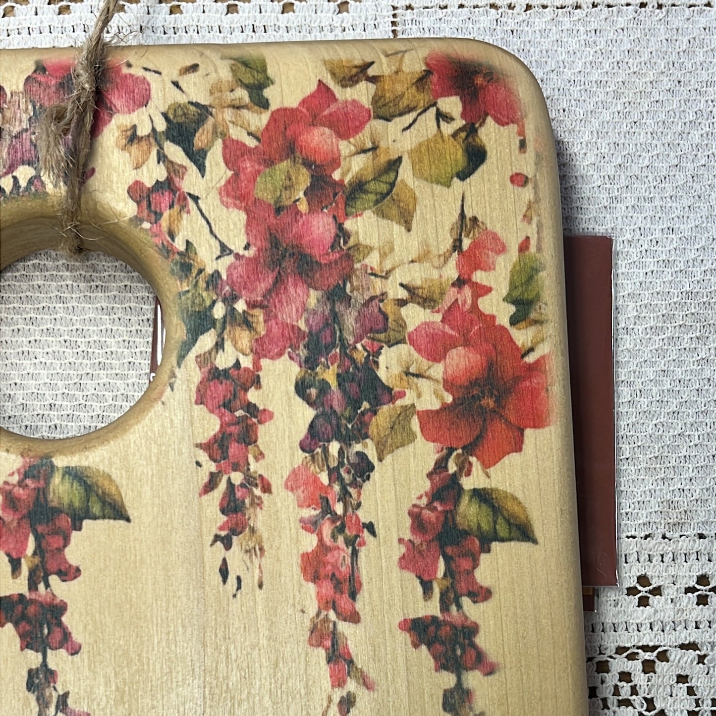 Folk Art Charcuterie Board - Poplar 16" X 9.5"