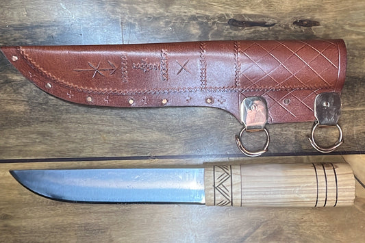 Viking Seax 12" Ash Handle
