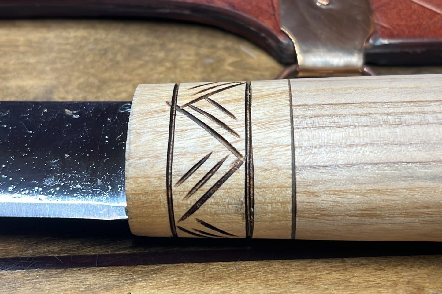 Viking Seax 12" Ash Handle