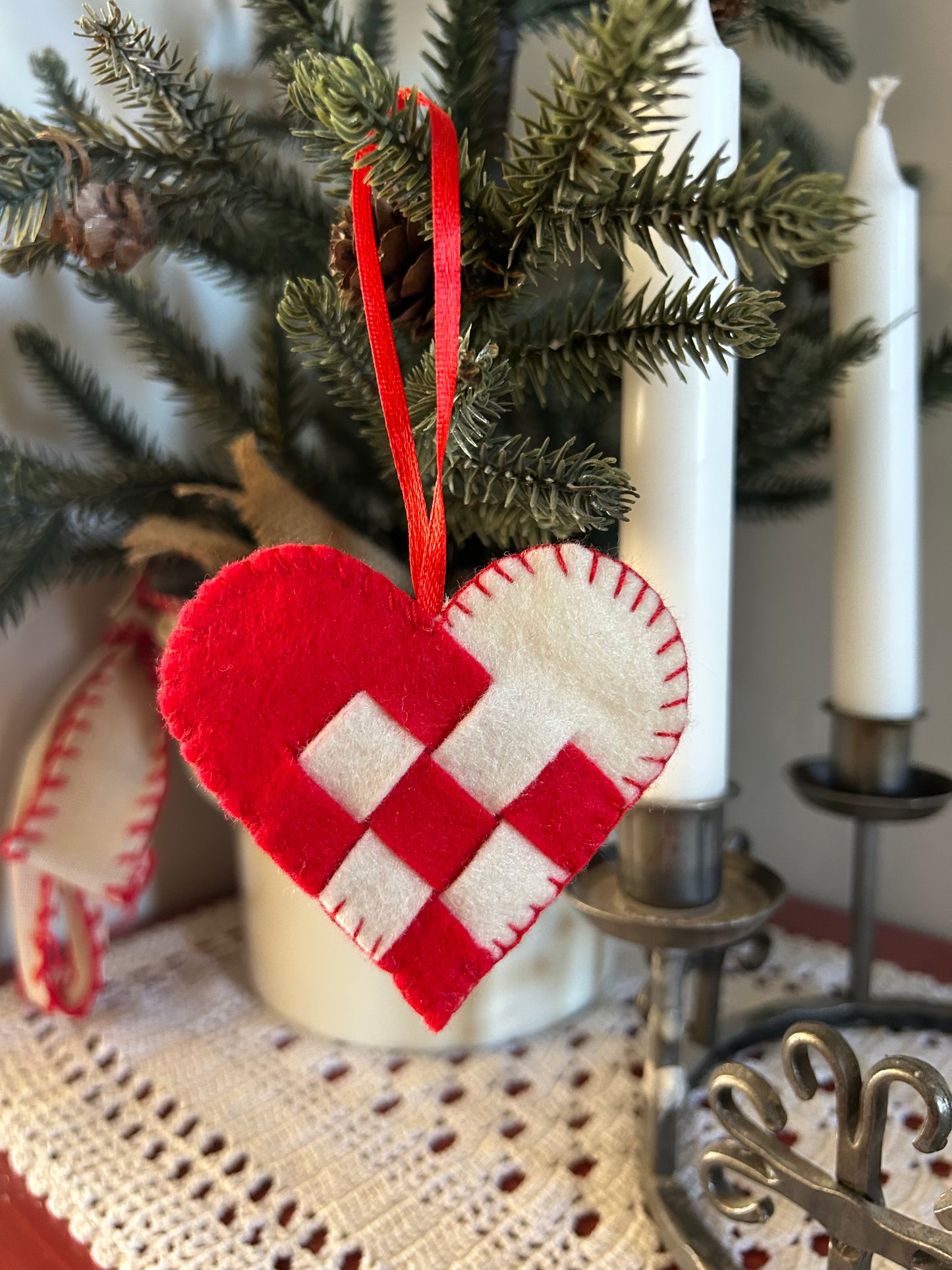 Danish Woven Heart Ornament