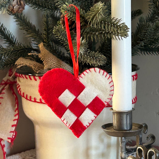 Danish Woven Heart Ornament