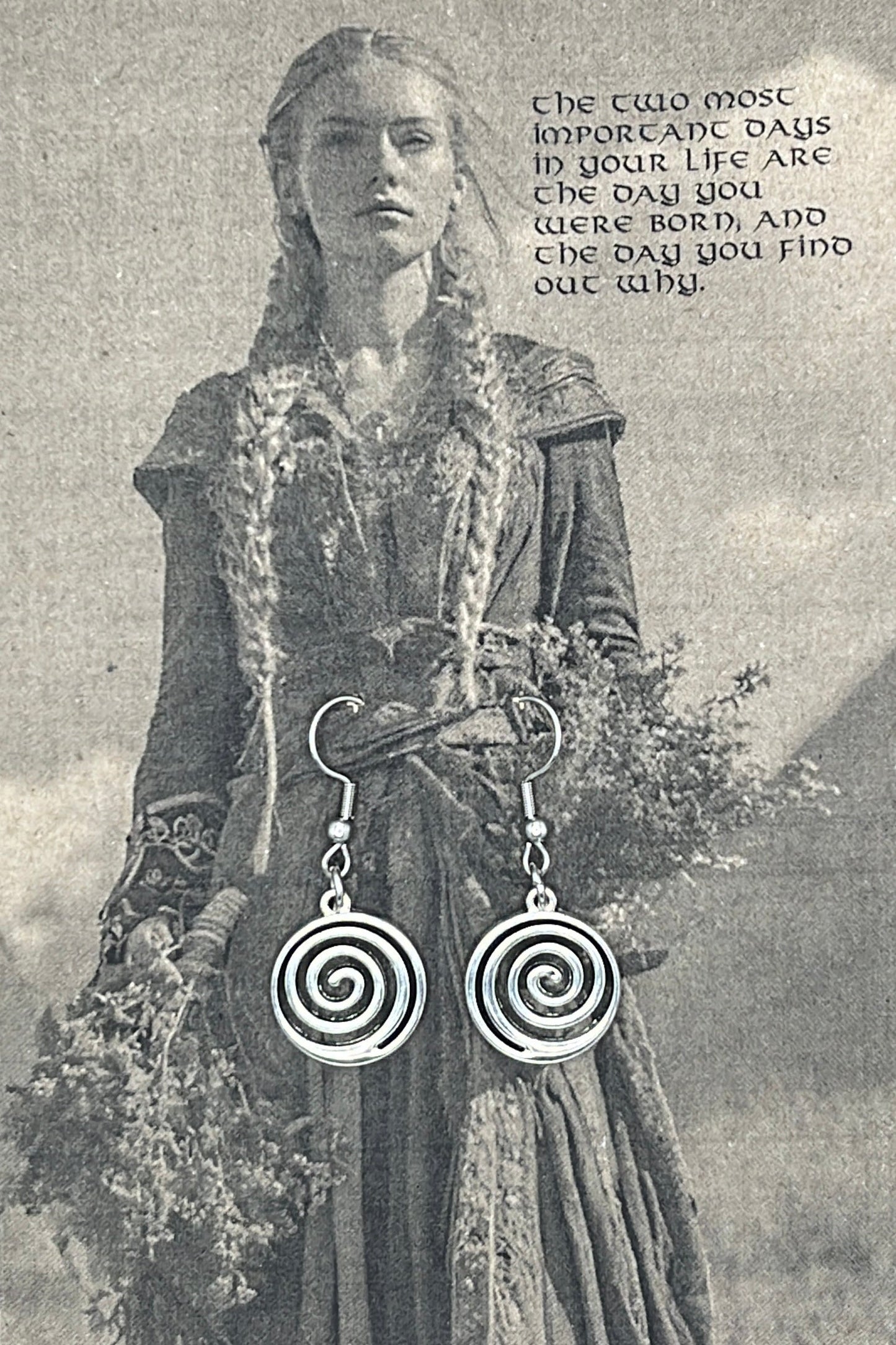 Earrings Celtic Spiral