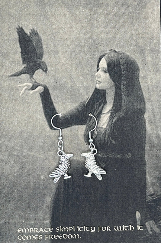 Earrings Ravens (Huginn and Muninn)